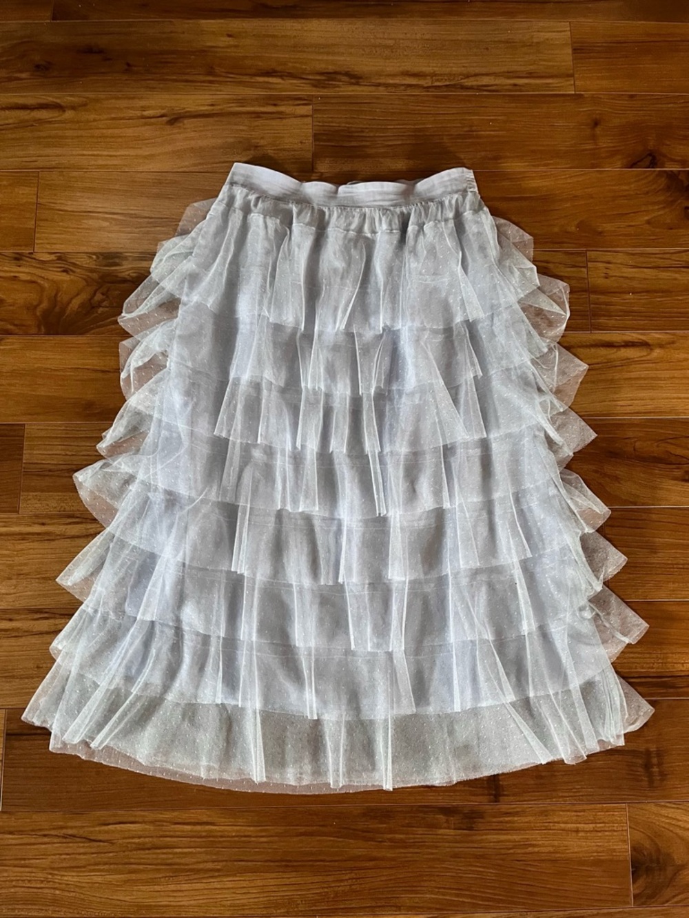 Anthropologie Ashley Tulle Midi Skirt Medium - Picture 14 of 16